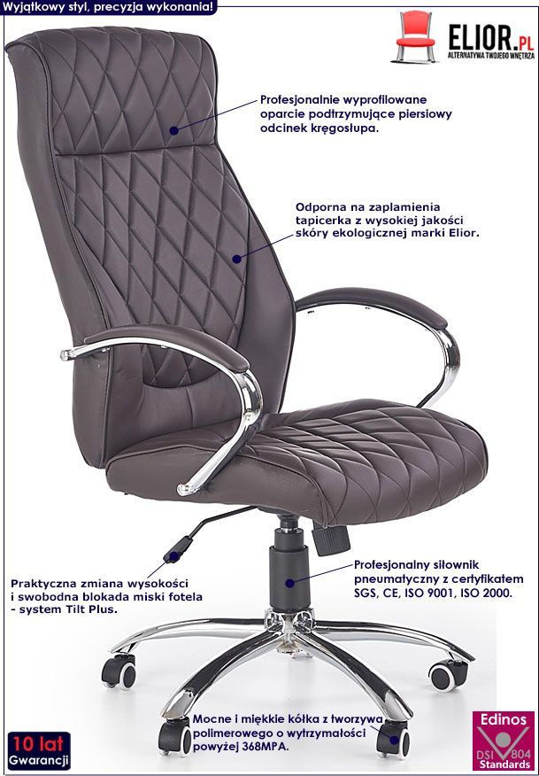 фото Офісне крісло Elior Sevian Brown