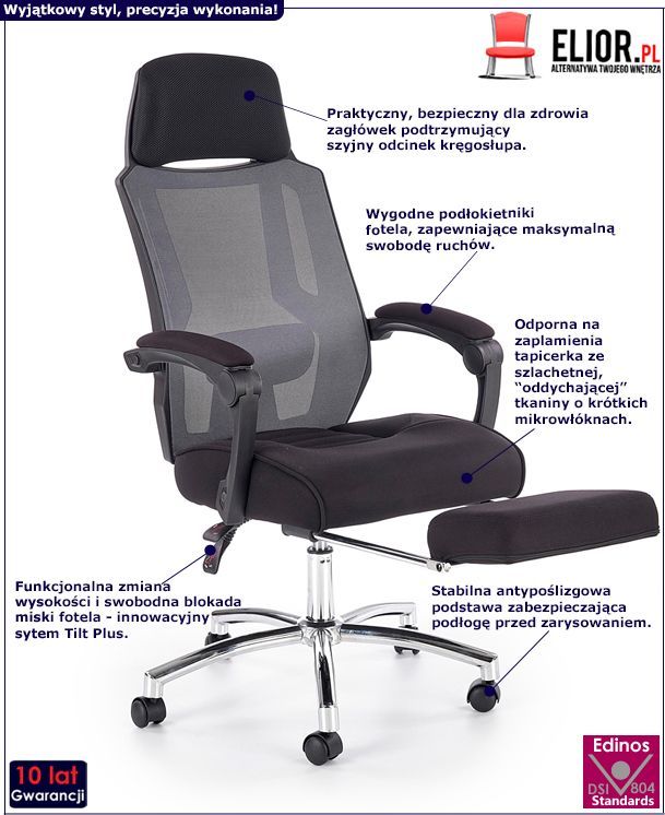 фото Офісне крісло Elior Timar Black