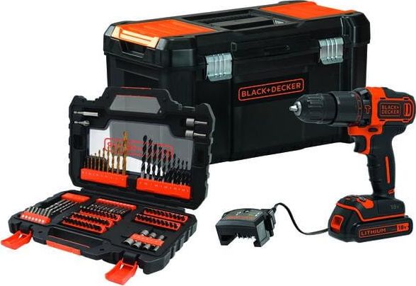 фото Набір інструментів Black+Decker BDCHD18S1KA