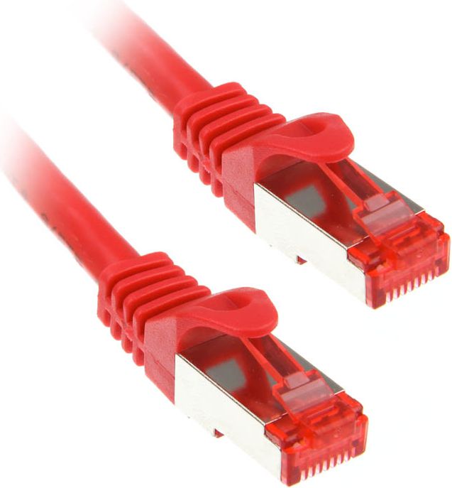 InLine 2m Cat.6 kabel sieciowy 1000 Mbit RJ45 - czerwony (76402R)