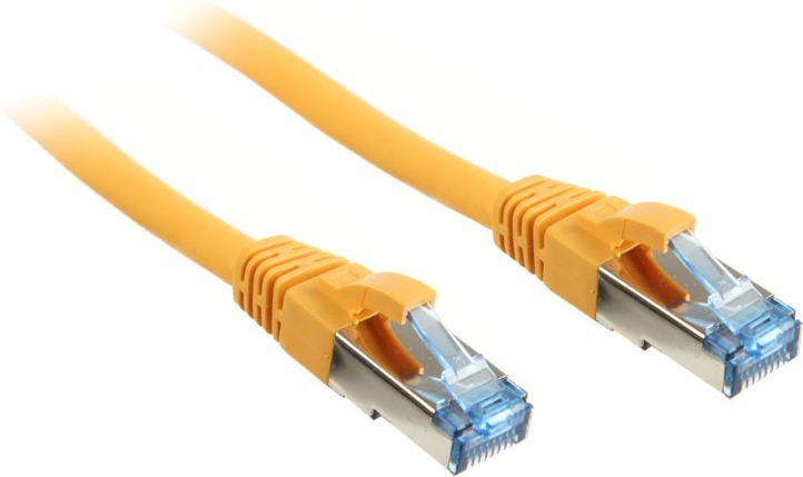 InLine 7Patch kabel sieciowy Cat.6A, S/FTP (PiMf), 500MHz, 5m, Żółty (6805Y)