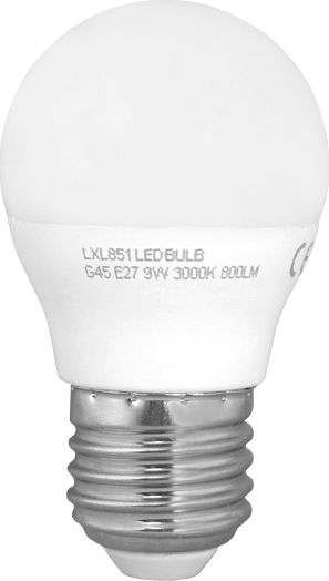 LTC PS Żarówka LED G45 E27 SMD 9W 230V c.biały 800lm LTC.
