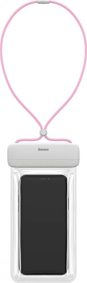 Baseus BASEUS LETS SLIP UNIVERSAL WATERPROOF CASE WHITE/PINK