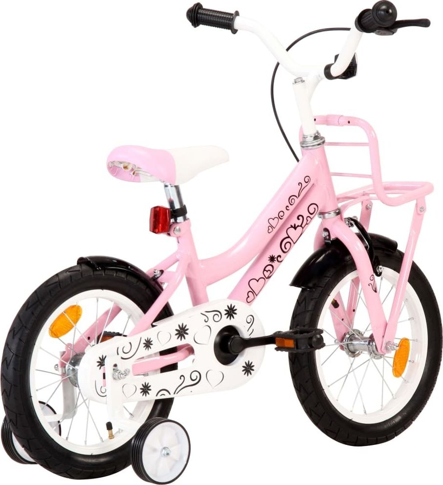 фото Дитячий двоколісний велосипед VidaXL 92194 White/Pink