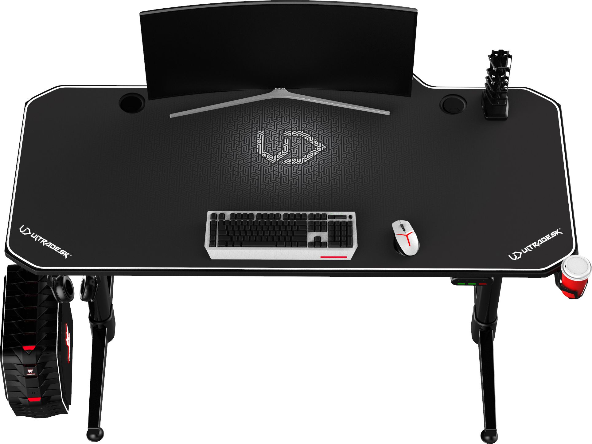 фото Геймерський ігровий стіл Ultradesk Level White (UDESK-LVA-WT)