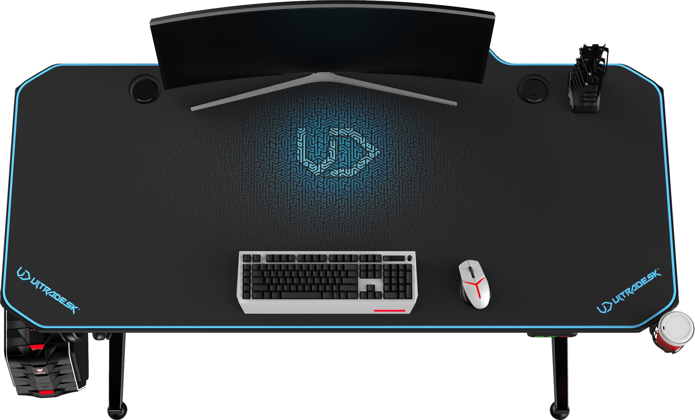 фото Геймерський ігровий стіл Ultradesk Level Black (UDESK-LVA-BL)