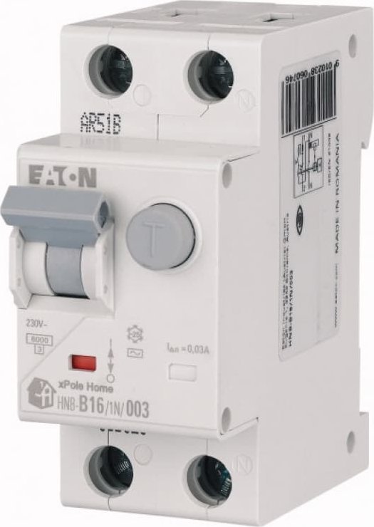 Eaton Wyłącznik różnicowo-nadprądowy 2P 25A B 0,03A typ A xPole Home HNB-B25/1N/003-A 195135