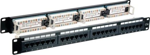 EFB Patch panel 1U 24x RJ45 Cat. 6 UTP (37585.1)