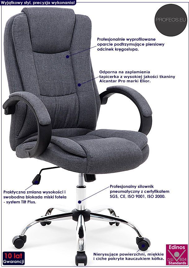 фото Офісне крісло Profeos Ariel 2X Grey