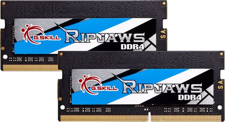 фото Память для ноутбуков G.Skill 64 GB (2x32GB) SO-DIMM DDR4 3200 MHz Ripjaws (F4-3200C22D-64GRS)