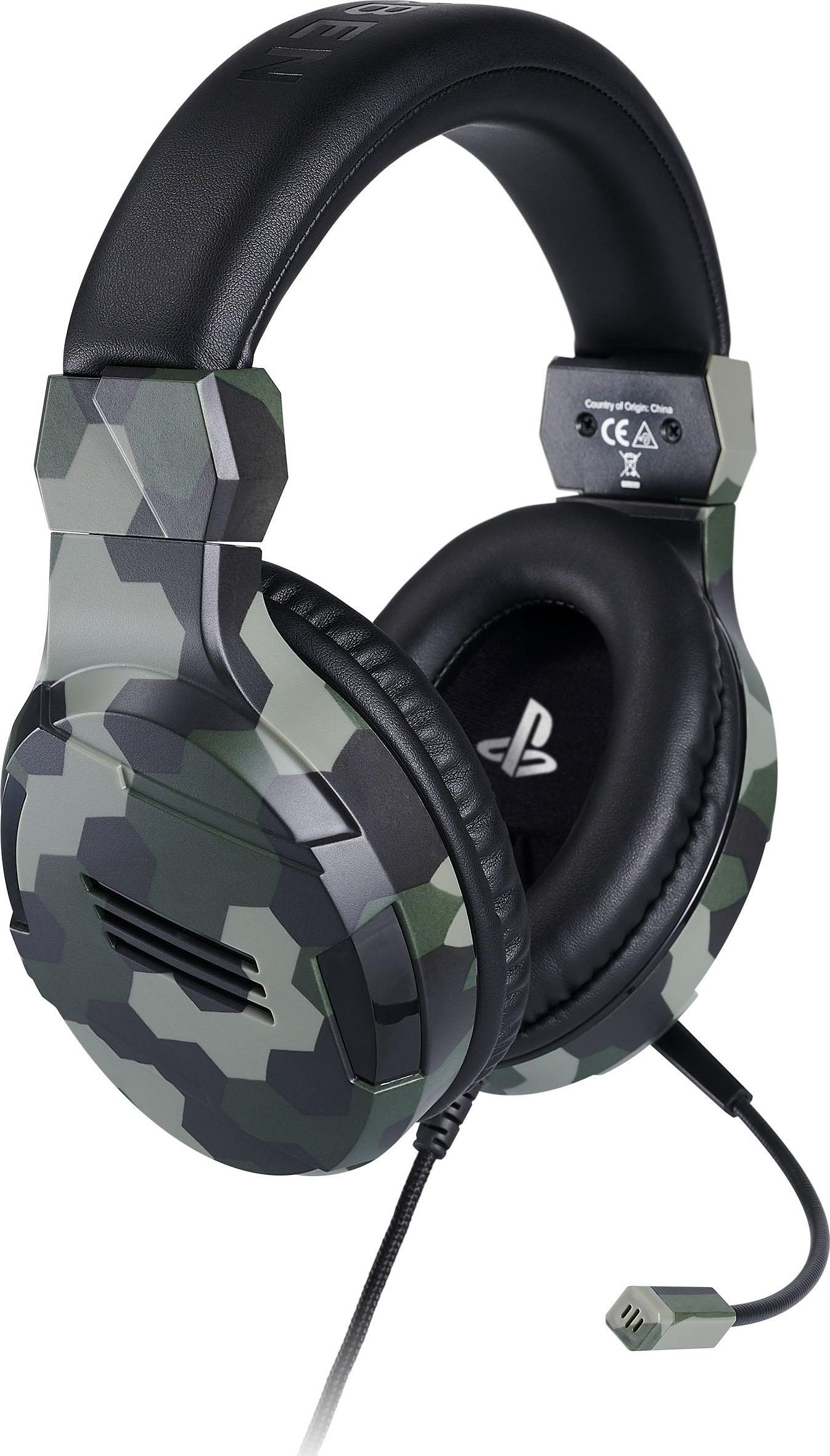 фото Навушники з мікрофоном BigBen V3 Camo