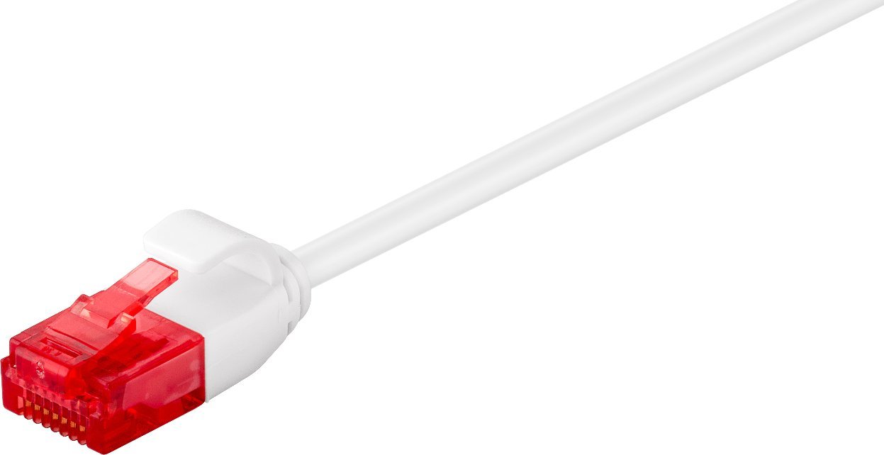 MicroConnect U/UTP CAT6A Slim 0.25M White