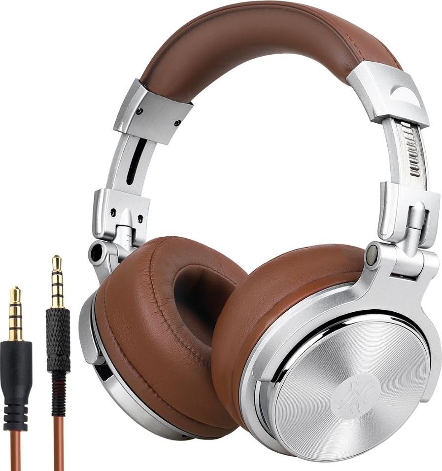 фото Навушники з мікрофоном OneOdio Pro-30 Brown/Silver