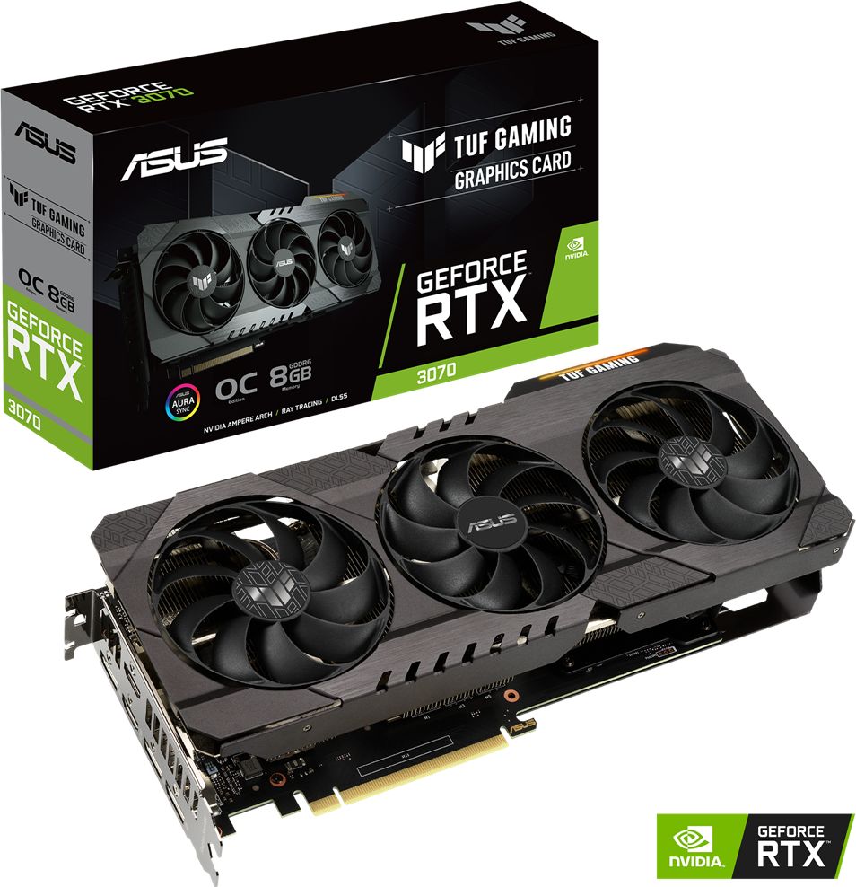фото Відеокарта Asus GeForce RTX 3070 TUF OC (TUF-RTX3070-O8G-GAMING)