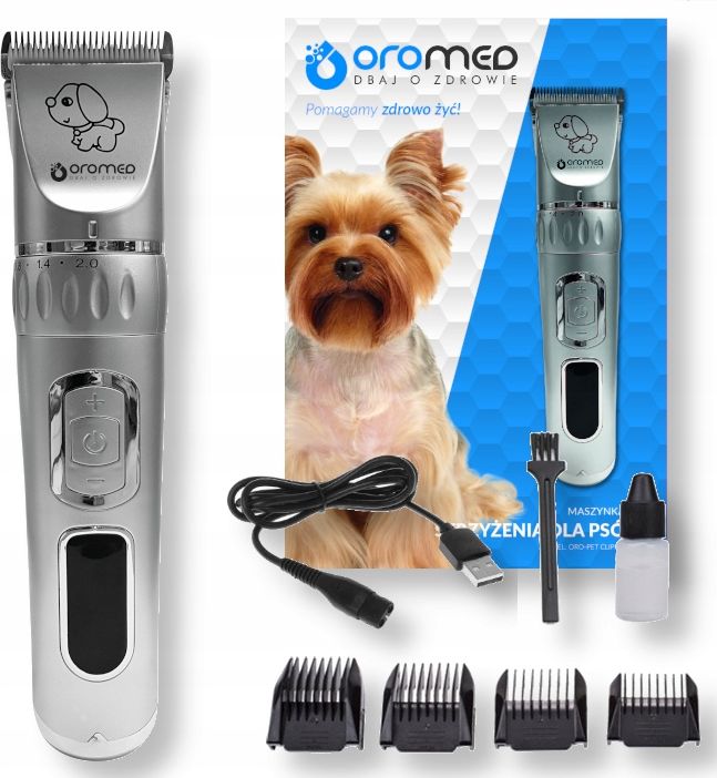 фото Машинка для стрижки тварин Oromed Oro-Pet Clipper Silver