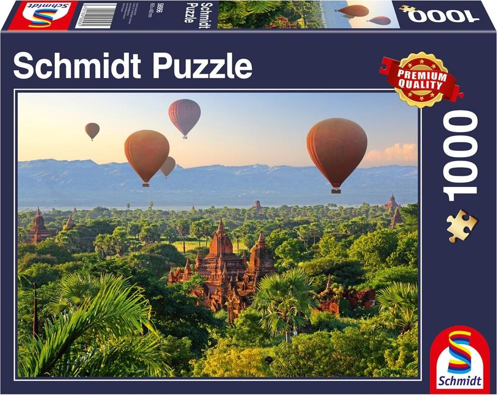 Schmidt Spiele Puzzle PQ 1000 Balony nad Mandalaj/Mjanma G3