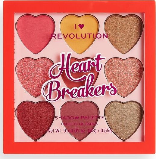 Makeup Revolution I Heart Paleta cieni do oczu Heartbreakers Courage