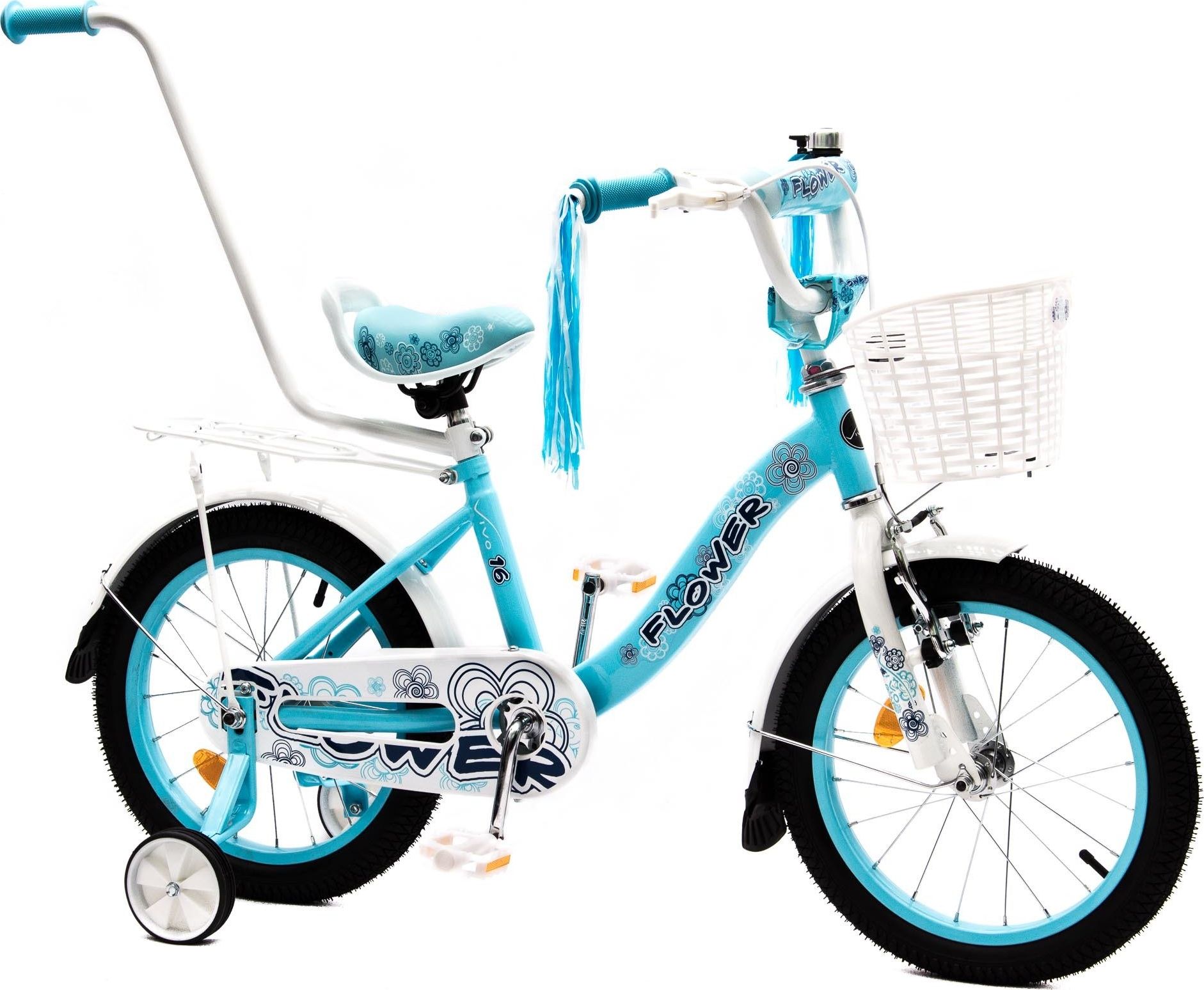 фото Дитячий двоколісний велосипед Vivo Flower 16 Sky/White
