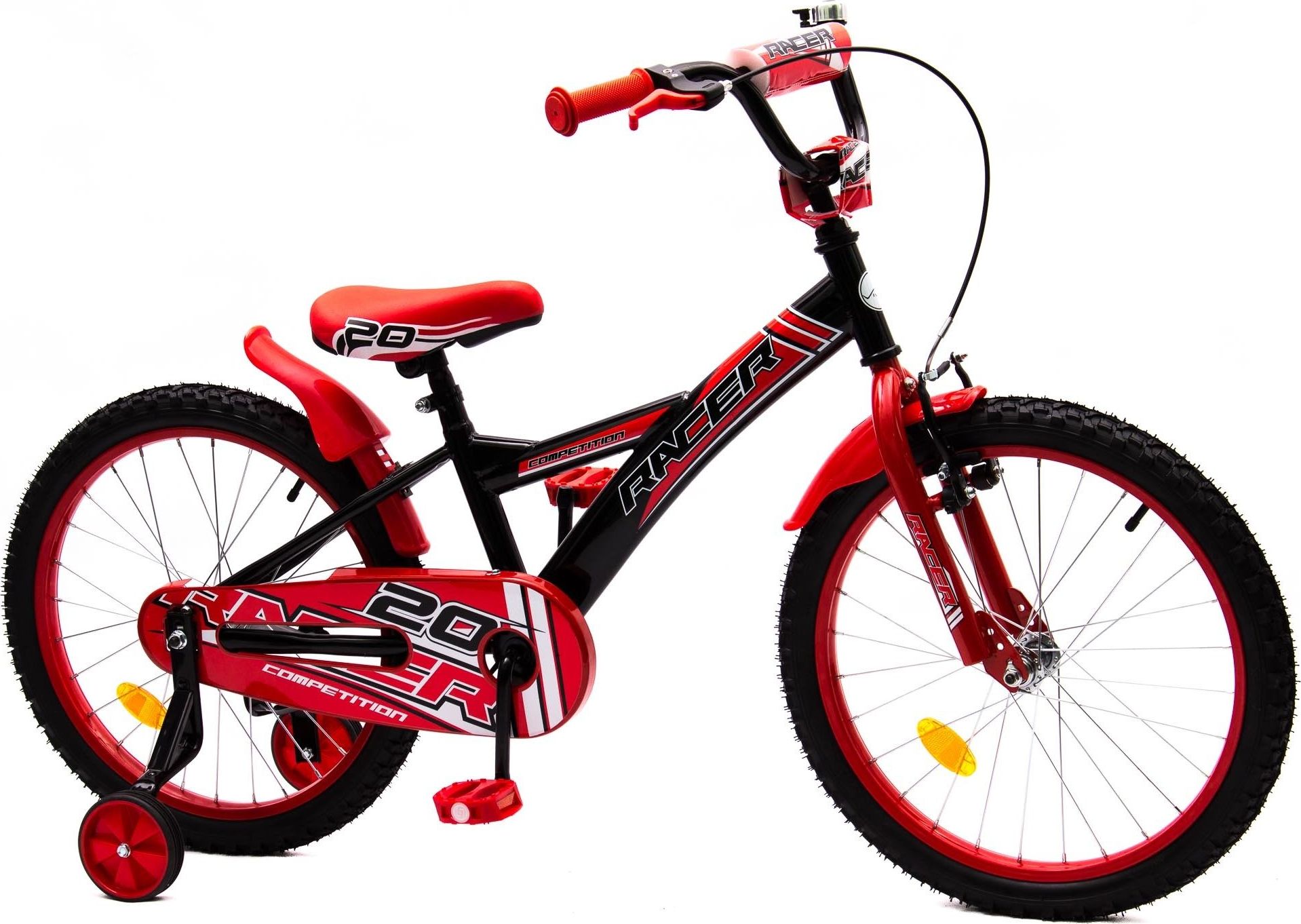 фото Дитячий двоколісний велосипед Vivo Racer 20 Black/Red