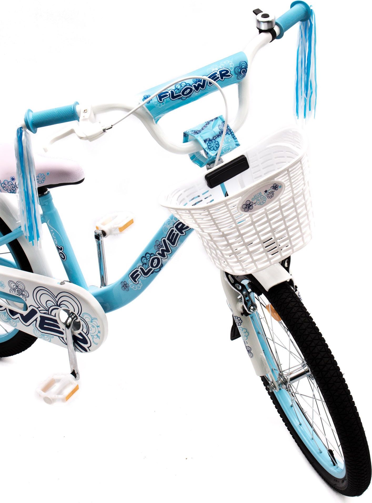 фото Дитячий двоколісний велосипед Vivo Flower 20 Sky/White