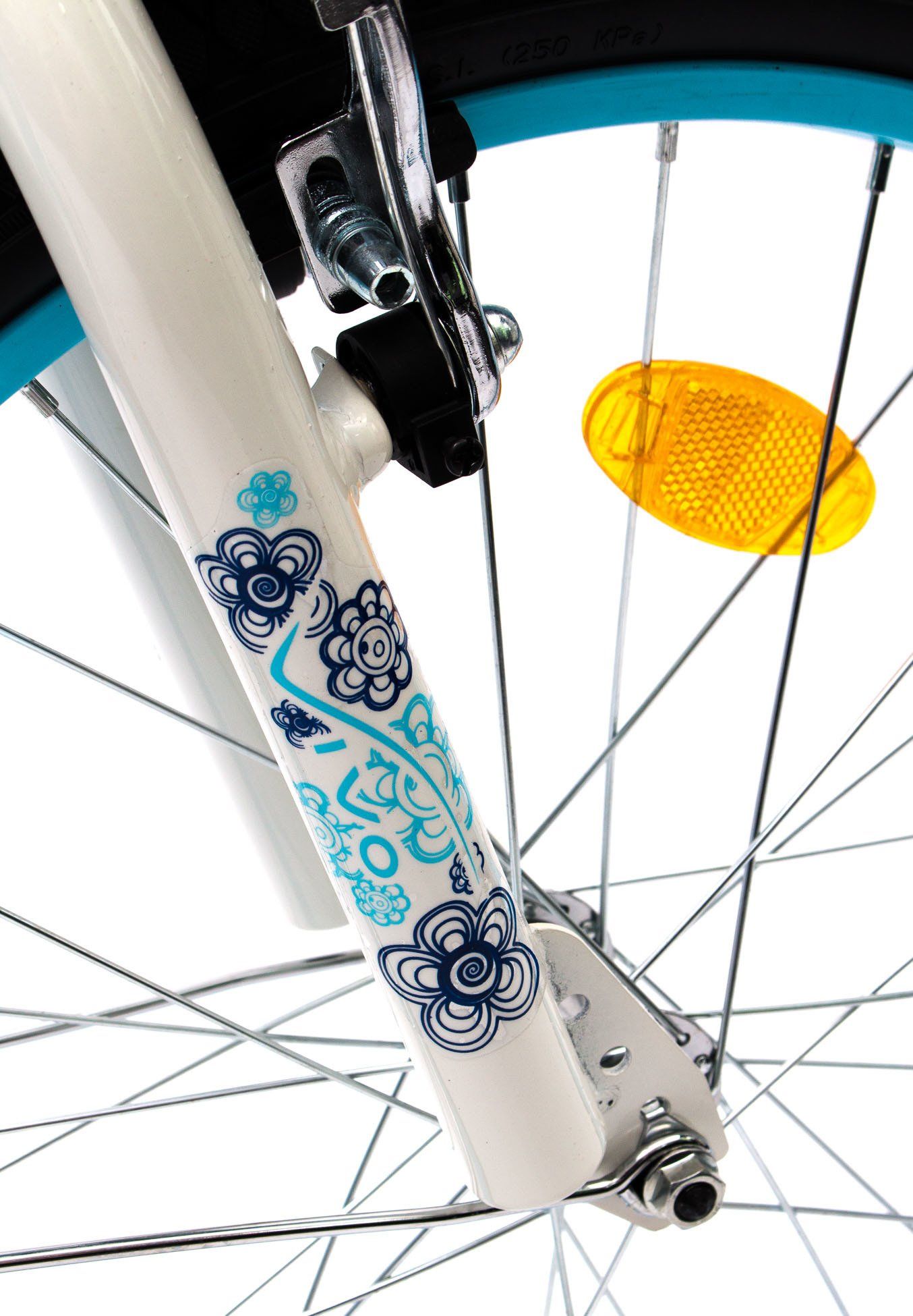 фото Дитячий двоколісний велосипед Vivo Flower 20 Sky/White