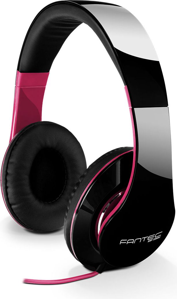 фото Навушники без мікрофону Fantec SHP-250AJ Black/Pink (1690)