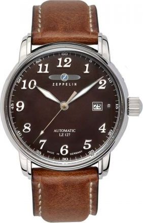 Zegarek Zeppelin Zegarek Zeppelin LZ127 8656-3 Automatik Brązowy uniwersalny