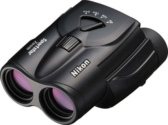 Lornetka Nikon Lornetka Nikon Sportstar Zoom 8 - 24x25 (8 - do 24 - krotne, średnica obiektywu przedniego 25 mm), czarna