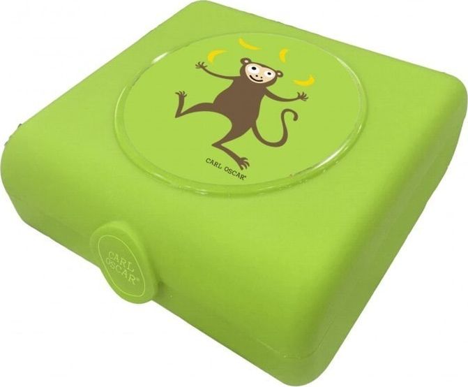 Carl Oscar Carl Oscar Kids Sandwich Box Pojemnik na przekąski i kanapki Lime - Monkey