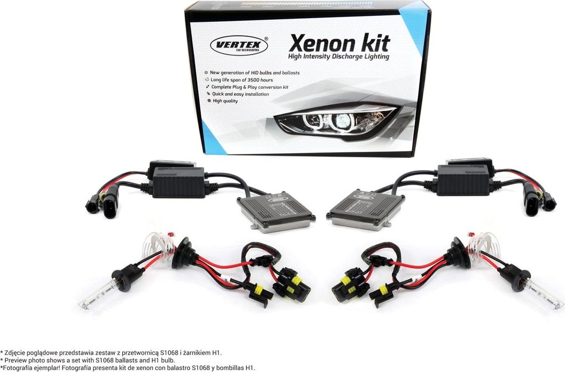 AMiO 01921 Zestaw S1068 Canbus HB4 9006 4300K