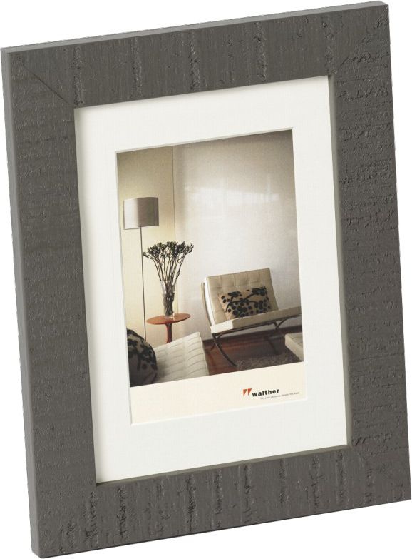 Ramka Walther Home, 15x20, drewniana, szara (HO520D)