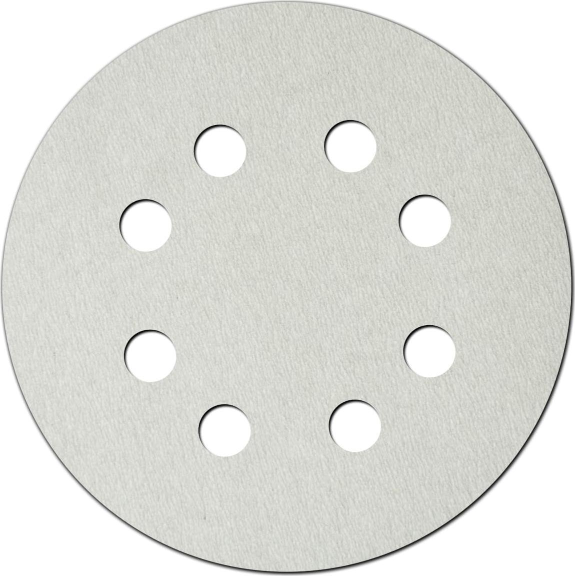 Dedra Tarczki ścierne białe 180mm, gradacja 60, rzep, kpl 5szt