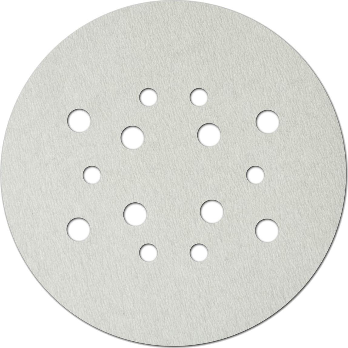 Dedra Tarczki ścierne białe uniwersalne 225mm,grad120,rzep,kpl5szt