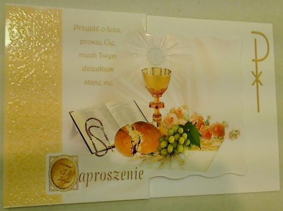 Panorama Zaproszenia Komunia (10szt)