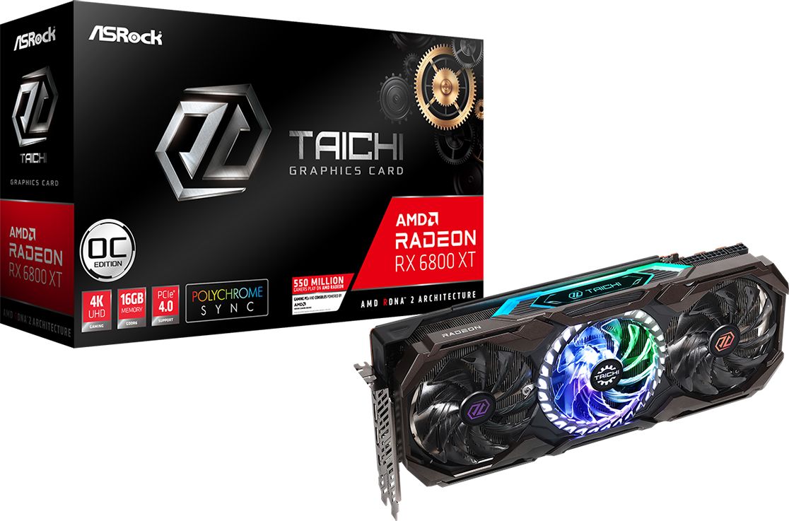 фото Відеокарта ASRock Radeon RX 6800 XT Taichi X 16G OC (RX6800XT TCX 16GO)