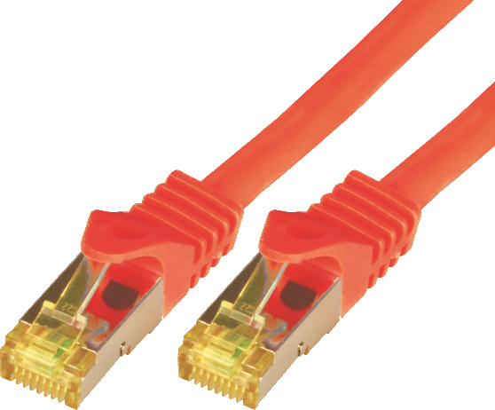 Mcab Patchcord, Cat7, S-FTP, PIMF, LSZH, 5m, czerwony (3787)
