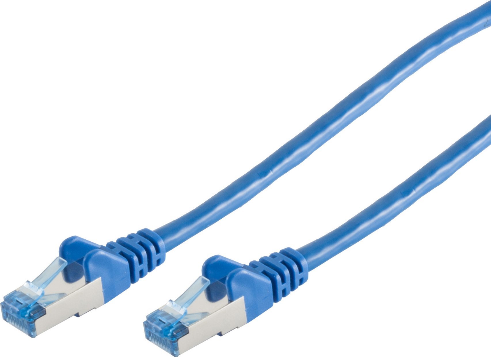 Patchkabel CAT6a RJ45 S/FTP 0,25m blue