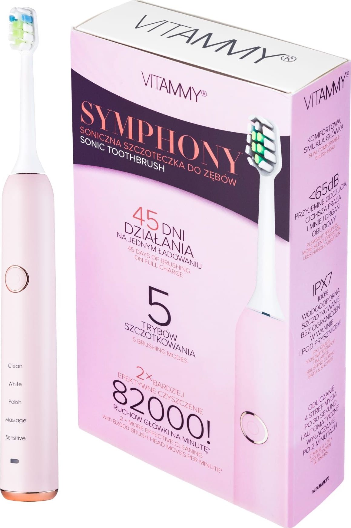 фото Электрическая зубная щетка Vitammy Symphony Rose Gold
