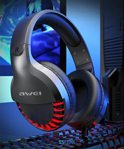 фото Навушники з мікрофоном Awei ES-770i Red (AWEI062BLK)