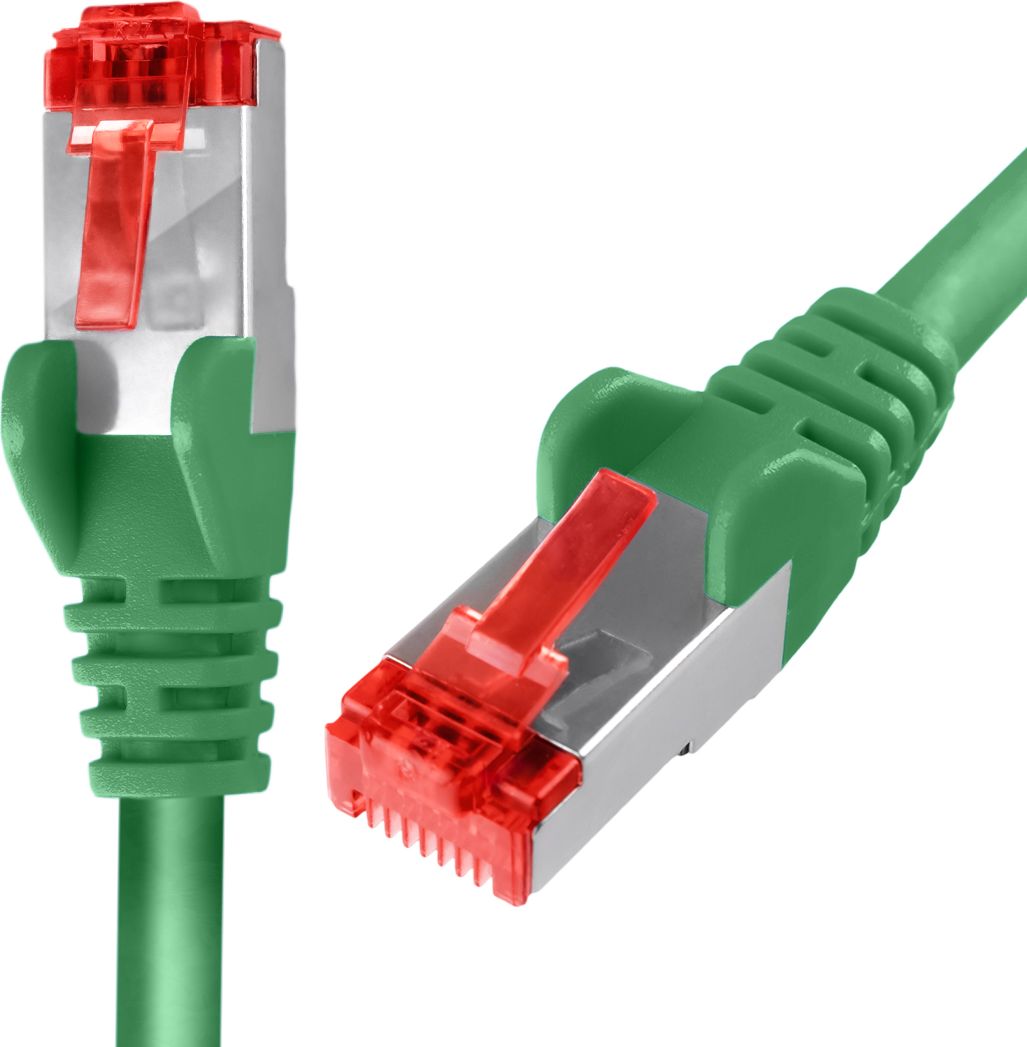 Spacetronik Kabel RJ45 CAT 6 S/FTP AWG27 LSZH zielony 30m