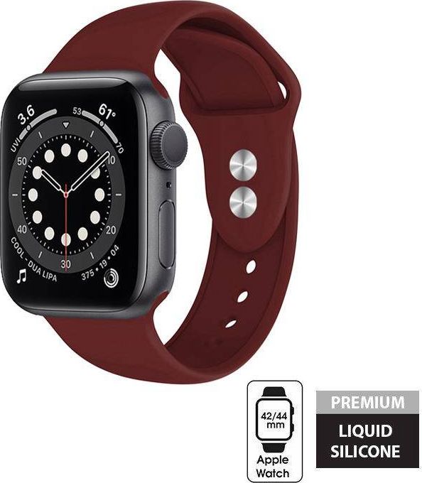 Crong Pasek Crong Liquid Band do Apple Watch 42/44 mm bordowy