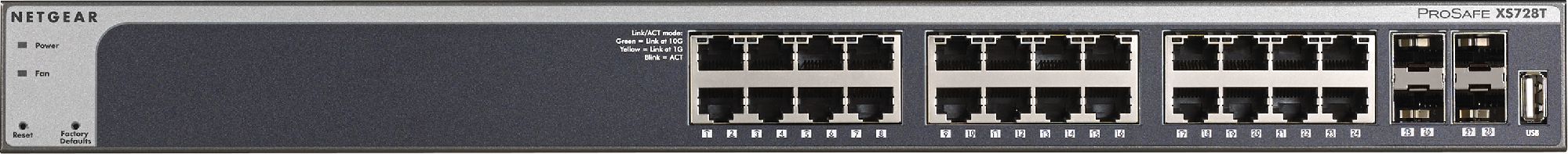 фото Комутатор керований рівня 3 Netgear XS728T