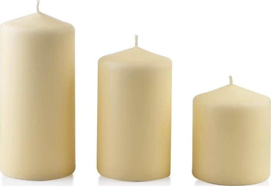 Affek Design Świeca CLASSIC CANDLES Walec mały 8xh10cm kremowa