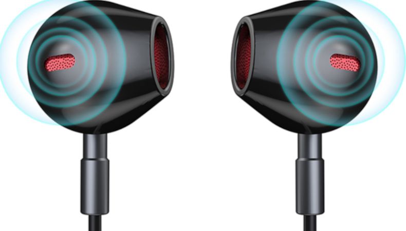 фото Навушники з мікрофоном Lenovo Moving-Coil HE06 Red