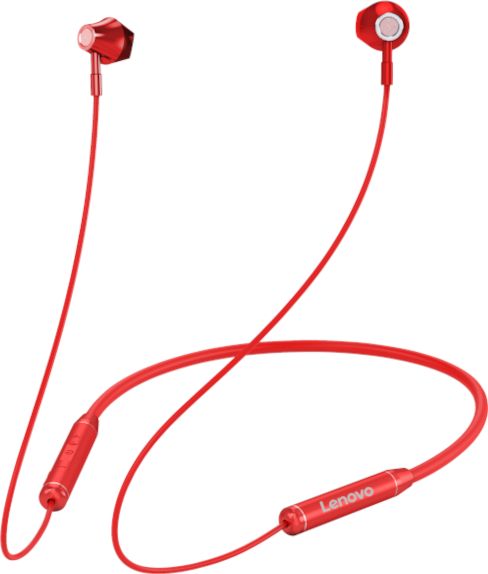 фото Навушники з мікрофоном Lenovo Moving-Coil HE06 Red