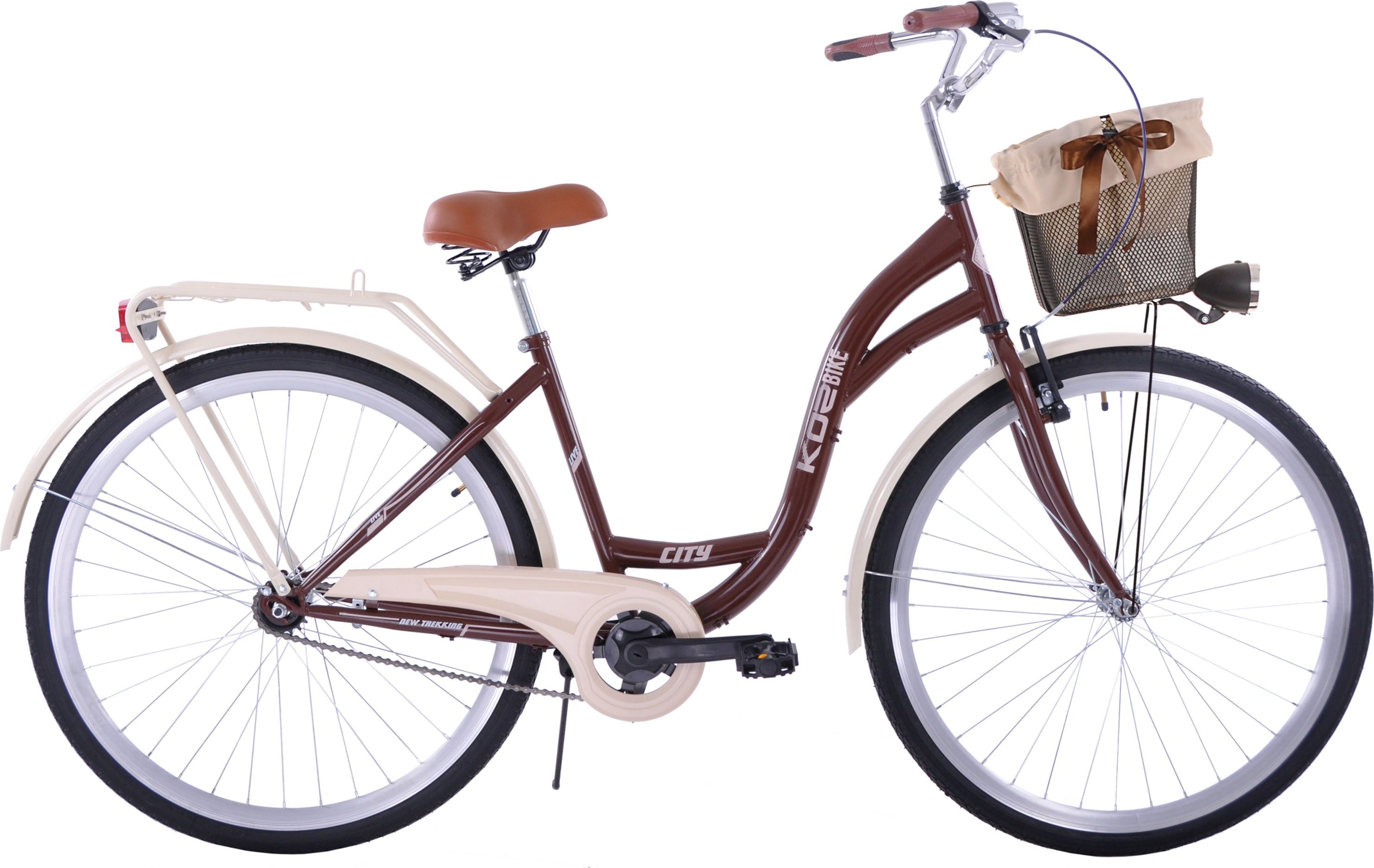 фото Велосипед міський Kozbike K54 28 1spd Brown/Cappucino