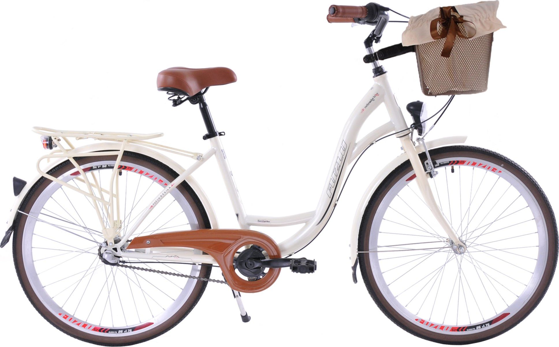 фото Велосипед міський Fuzlu Nebraska 26 3spd Кремовий