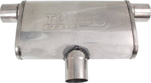 TurboWorks Tłumik Środkowy Tylny 63,5mm TurboWorks LT 409SS