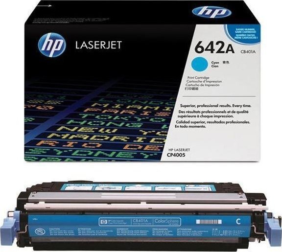 Toner HP 642A Cyan Oryginał  (CB401A)