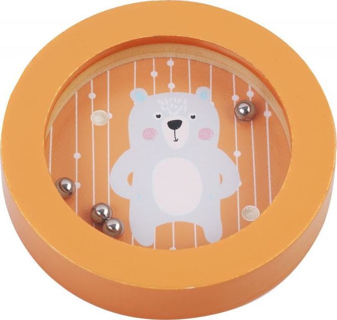AdamToys Gra zręcznościowa kuleczka do dołeczka Miś